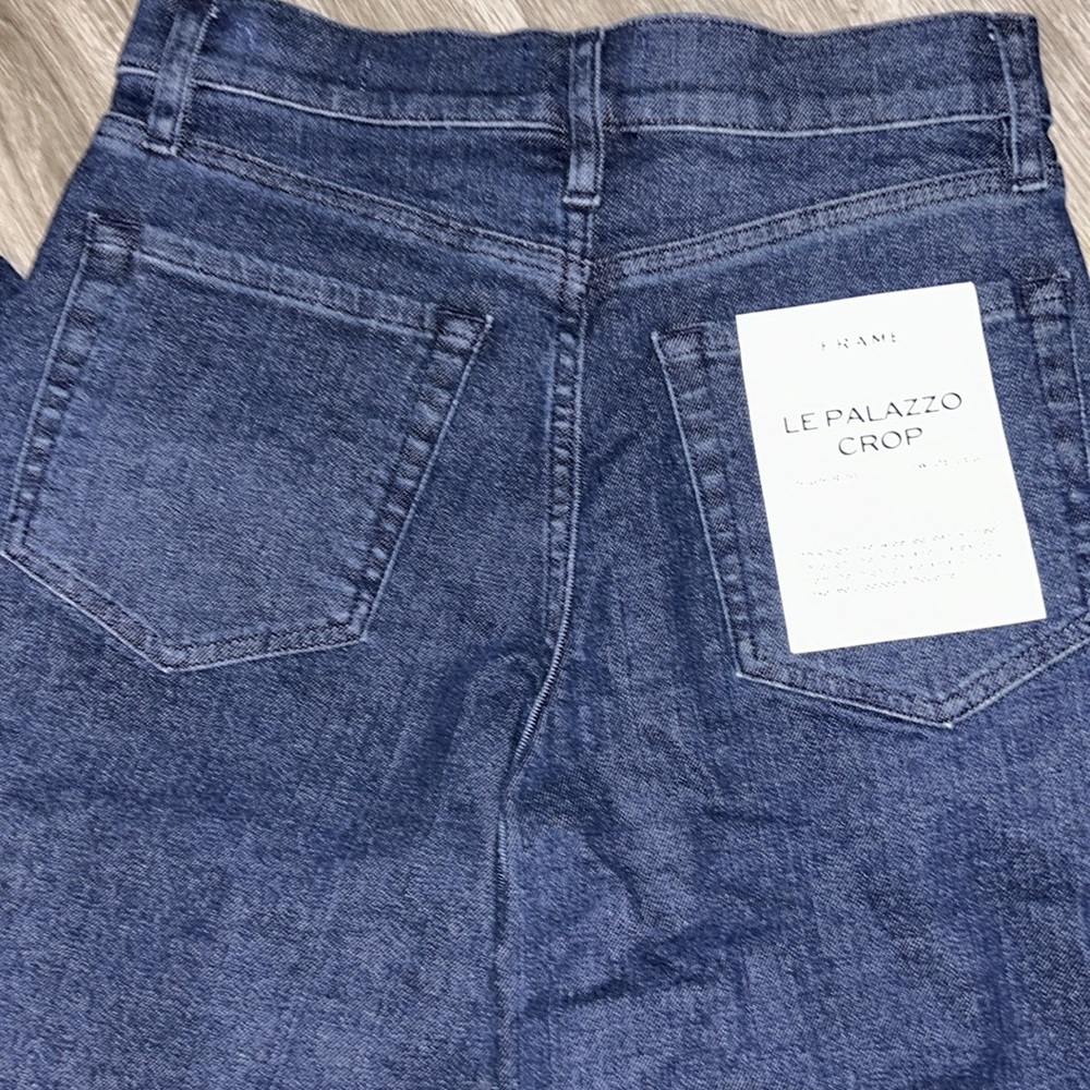 FRAME Le Palazzo Crop Wide Released Hem - Picture 7 of 12